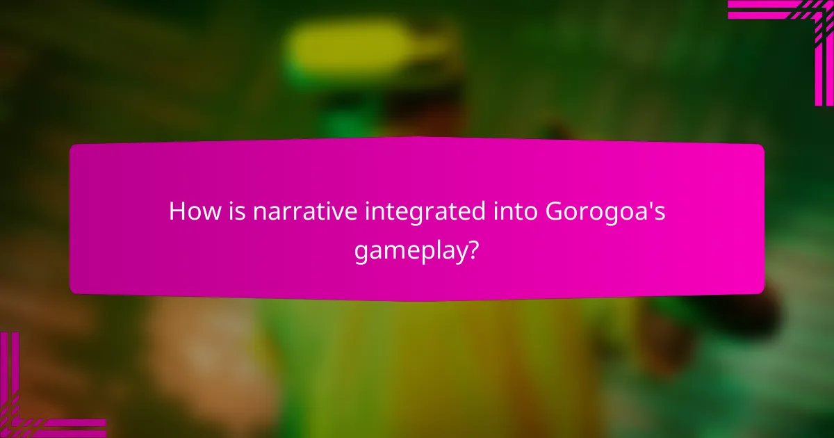 How is narrative integrated into Gorogoa's gameplay?